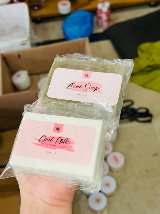 Clear & Glow Combo – Acne Soap + Goat Milk Soap