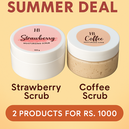 Coffe scrub+strawberry scrub